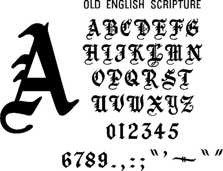 free old english font